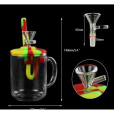 Silicone Water Pipe Glass Cup Y207
